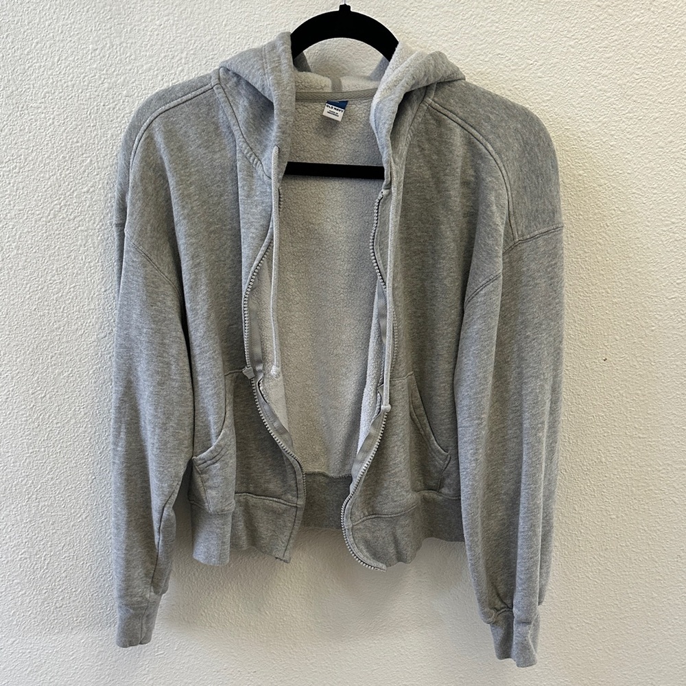 Old Navy Gray Hoodie Jacket